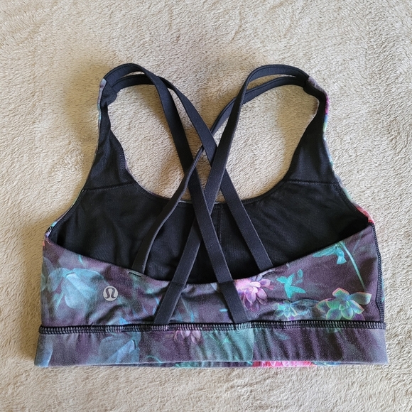Lululemon Energy Bra Curious Jungle Multi/Black size 4 - Picture 4 of 9